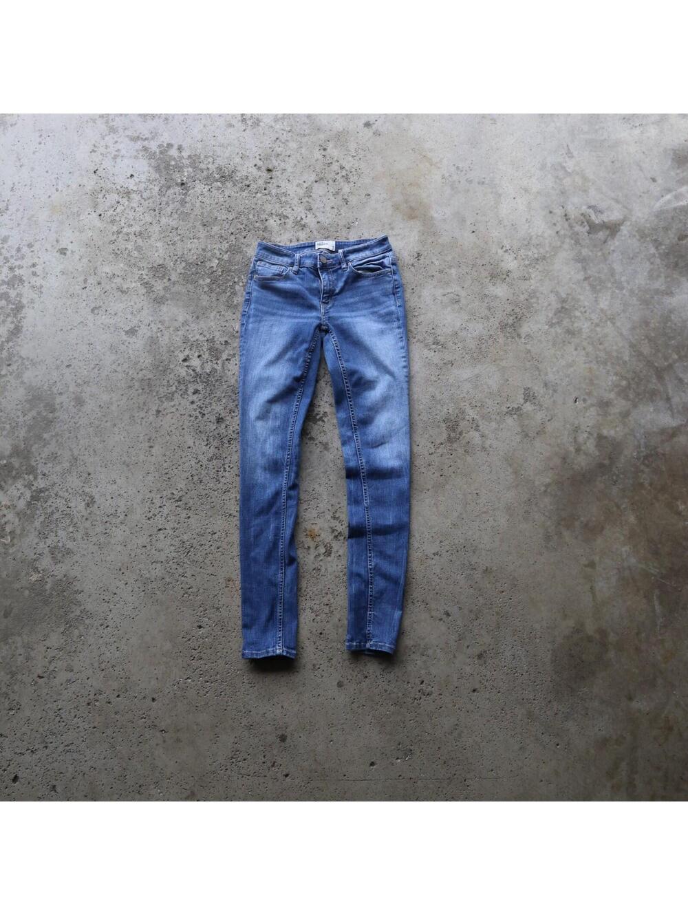 BKE Denim Stella Skinny Jeans Women’s 25R Blue Stretch Low Rise Buckle Y2K Pants